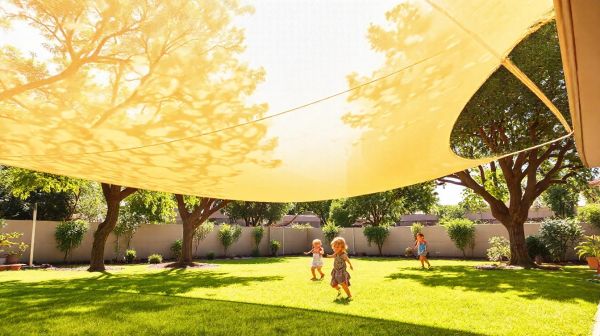 Top outdoor sun protection ideas featuring shade sails